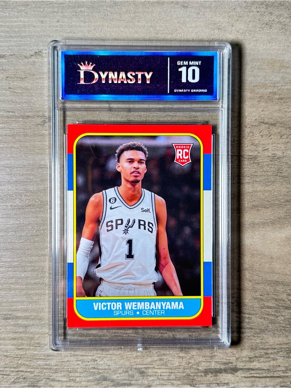 Victor Wembanyama 2023 Rookie Gem Mint 10 Novelty Card. San Antonio Spurs.